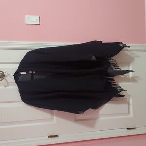Banana Republic Black And Grey Cape NWT